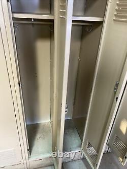 Steel Locker Storage Gym School 12 x 18 x 66 Set 5 Lockers 61 total Wide