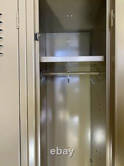 Steel Locker Storage Gym School 12 x 18 x 66 Set Of 3 Lockers 36 total Wide