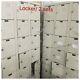 Steel Lockers Cabinet With 18 Compartments Oatmeal Colour Set Of 2