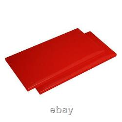 Steel Shelf Set 2-Pack 30 in. W x 15 in. Red For Freestanding Garage Cabinet