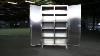 Strong Hold Stainless Steel Double Shift Cabinet