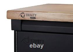 TRINITY PRO TSNPBK-0615 4-Piece Garage Cabinet Set Black