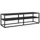 Tv Cabinet Black With Black Glass 55.1x15.7x15.7
