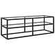 Tv Cabinet Black With Tempered Glass 47.2x15.7x15.7
