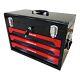 Tool Box Tool Chest, 3-drawer Tool Storage Cabinet With Tool Sets, Black