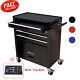 Tool Cabinet With Tool Sets And Wheels, 4 Drawers Rolling Tool Storage