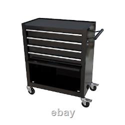 Tool Cabinet with Tool Sets and Wheels, 4 Drawers Rolling Tool Storage