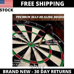 Traditional Self-healing Chatham Bristle Dart Board and Cabinet Set