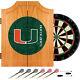 University Of Miami Wood Dart Cabinet Set, Fade. Trademark Gameroom. Brand New