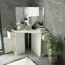 Vanity Set Storage Cabinet Makeup Table Dressing Table With Drawer