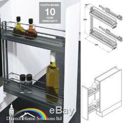 Vauth-Sagel VS SUB Slim Kitchen Unit 100mm Storage Basket Set, For 150mm Cabinet