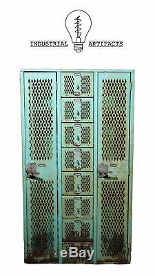 Vintage 1960s Steel Locker Set by Superior Wire & Iron Products