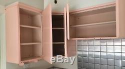 Vintage Beauty Craft Steel Kitchen Cabinet Set All Pink ONE OF A KIND