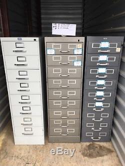 Vintage Library Card Catalog Cabinet- Steel (Set of 2) Local pickup ONLY