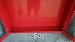 Vtg Snap On Tools Red Wall Cabinet Storage Toolbox Puller Set Cabinet Display