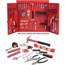 Wall Mount Cabinet Tool Kit Metal Cabinet Tool Organizer Set 151 Piece Kit