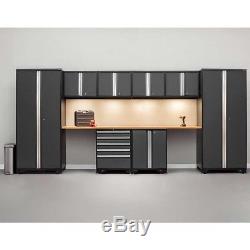 Warehouse Steel Cabinet Set Workshop 10PC Car Garage Storage Drawers Furniture
