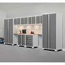 Warehouse Steel Cabinet Set Workshop 10pc Car Garage Storage Organizer Furniture