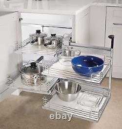 Wire Basket Set for Magic Corner II Kitchen Cabinet Space Saving Solution