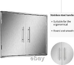 Zootopo Outdoor Kitchen Doors Stainless Steel Drawer BBQ Access Door Cabinets