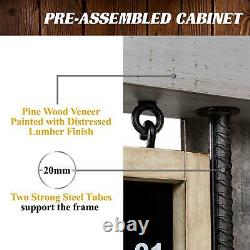 40 Dartboard Cabinet Set Led Lights Steel Tip Darts A-grade Sisal Board Wood