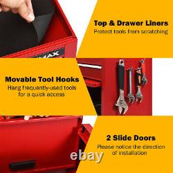 6-drawer Rolling Tool Chest Coffre Toolbox Combo Set Kit Verrouillage Avecriser Rouge