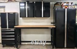 Armoire De Garage En Acier, 98 Po X 108 Po X 24 Po En Noir (6 Pièces)