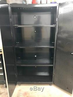 Armoire De Garage En Acier, 98 Po X 108 Po X 24 Po En Noir (6 Pièces)