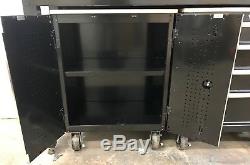 Armoire De Garage En Acier, 98 Po X 108 Po X 24 Po En Noir (6 Pièces)