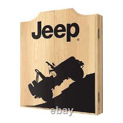 Armoire de fléchettes - Jeu de fléchettes avec cible en forme de Jeep inclus 6 pointes en acier.