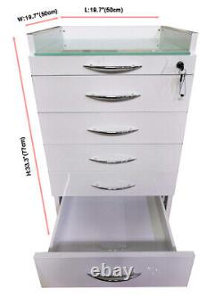 Armoire de rangement dentaire 5 tiroirs chariot utilitaire mobile armoire médicale bureau Stor