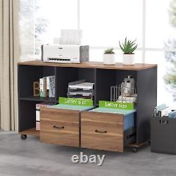 Bureau d'ordinateur + Ensemble de classeur avec tiroirs et étagères de rangement pour bureau à domicile
