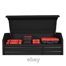 Coffre À Outils Et Armoires Heavy-duty 56 In. W 18-drawer Combination Chest And Cabinet Set, Matte Blac