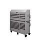 Coffre À Outils Et Armoires Heavy-duty 56 In. W 18-drawer Combination Chest And Cabinet Set, Matte Gray