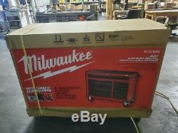 Coffre Milwaukee Outil En Acier 46en 16 Tiroir Roulant Cabinet Set Texturé Rouge Noir