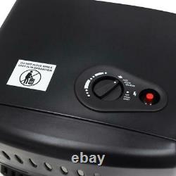 Dyna-glo Propane Heater 18k Btu 3-heat Set Radiant Acier Portable Noir