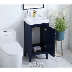 Éclairage Élégant Vf2318bl Mod Bleu Set Vanity Sink