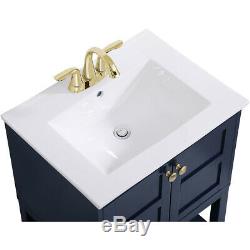Éclairage Élégant Vf2524bl Mason Bleu Set Vanity Sink