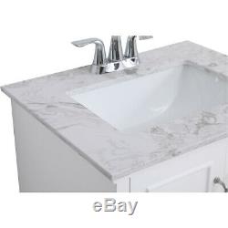 Éclairage Élégant Vf90624wh Hampson Blanc Set Vanity Sink
