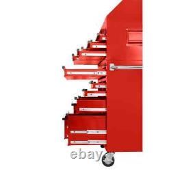 Ensemble D'armoire À Tiroirs Husky Tool Combo 41x24.516-drawer Avec Rouge Brillant De Service Standard