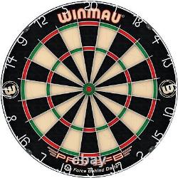 Ensemble cadeau pour le jeu de fléchettes Winmau Man Cave avec tableau de fléchettes, armoire à fléchettes et fléchettes