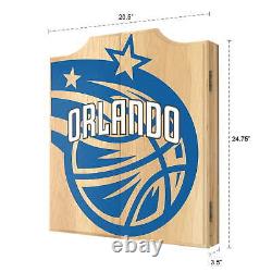 Ensemble de cabinet de fléchettes Orlando Magic Fade avec 6 fléchettes à pointe en acier