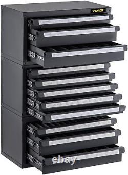 Ensemble de cabinet distributeur de bits, trois tiroirs pour les tailles de 1/16 à 1/2 et lettres de A à Z.