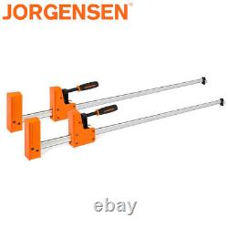 Ensemble de serre-joints Jorgensen 2-pack 48 Bar Clamp Set 90° Cabinet Master Parallel Jaw Bar Clamp Set