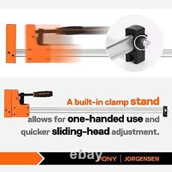 Ensemble de serre-joints à barre de 30 cm en lot de 2, serre-joints parallèles à 90° Cabinet Master, mâchoire en acier.