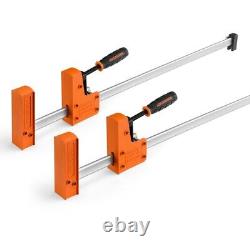 Ensemble de serre-joints à barres en acier 2PCS 30 90° Parallel Clamp Cabinet Master 1500 lbs charge maximale