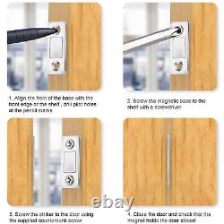 Ferme-porte magnétique puissant LOT pour armoire à fermeture, loquet de placard ultra fin