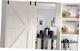 Grange Coulissante En Bois Double Portes Hardware Closet Cabinet Piste Set Kit