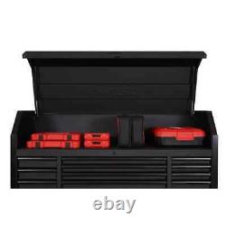 Husky Tool Chest Rolling Cabinet Set 56-inch W 23-drawer Heavy-duty Matte Noir