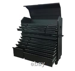 Husky Tool Storage Cabinet Set 23-drawer Chest Rolling Roues Acier Noir Matte